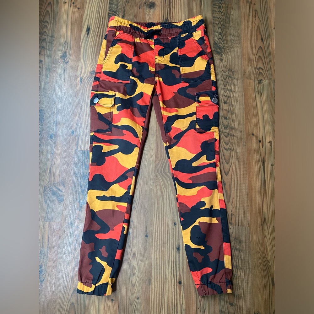 Orange Camo Joggers